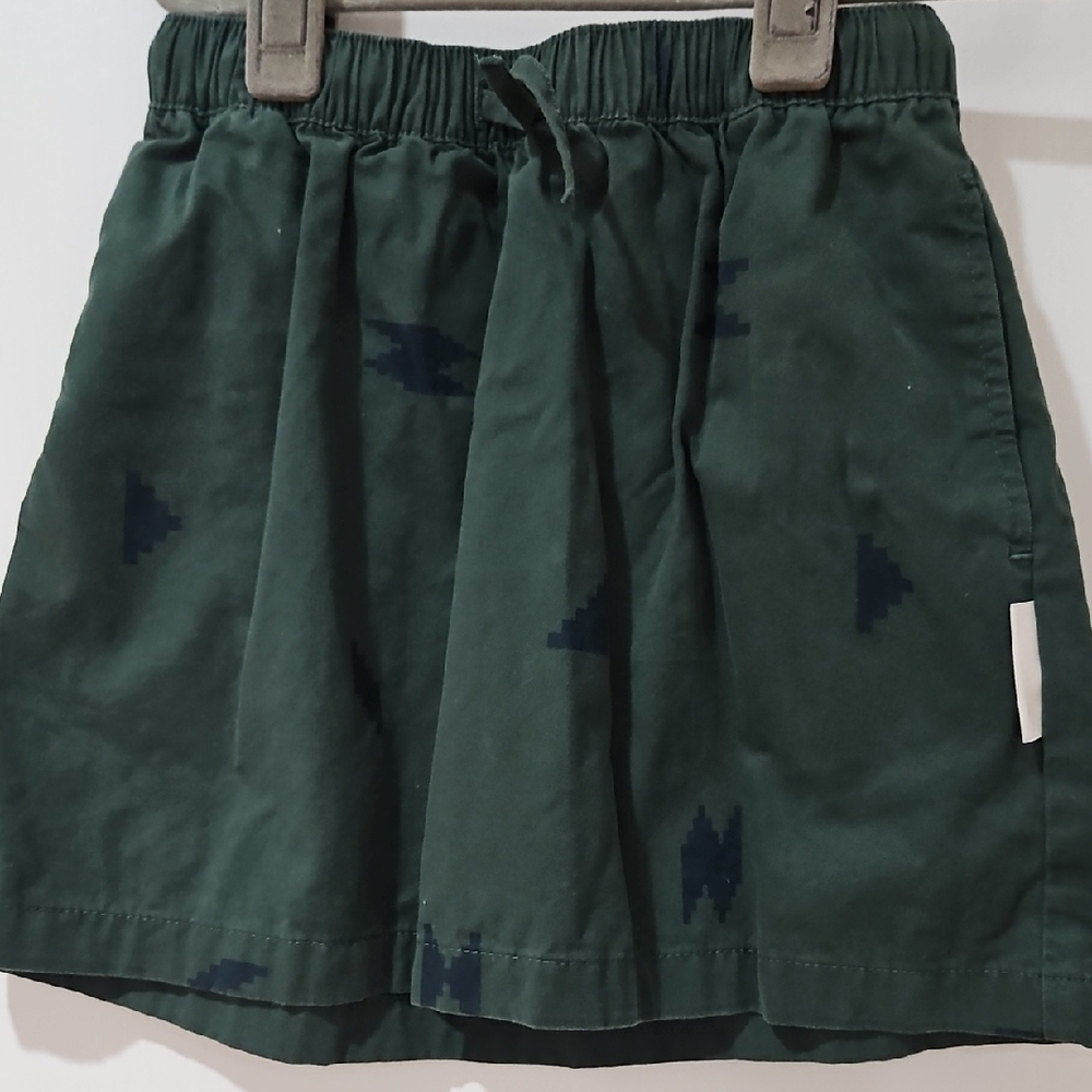 Green Patterned Skirt